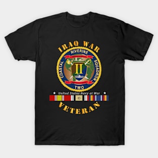 Iraq War Vet - Coastal Riverine Squadron II - w IRAQ SVC T-Shirt